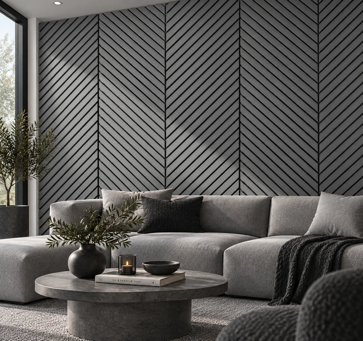 Heritage Chevron Acoustic Wall Panels - Multiple Colour Options