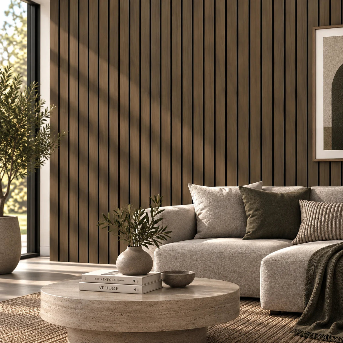 Grand Wide Slat Acoustic Wall Panels- 5cm Wide - Multiple Colour Options