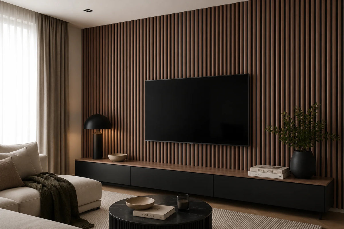 Signature Slat Acoustic Wall Panels- 4cm Wide- Multiple Colour Options