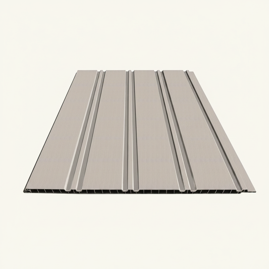 Light Grey PVC Wall Panel - 240cm (1 pack / 8pcs)