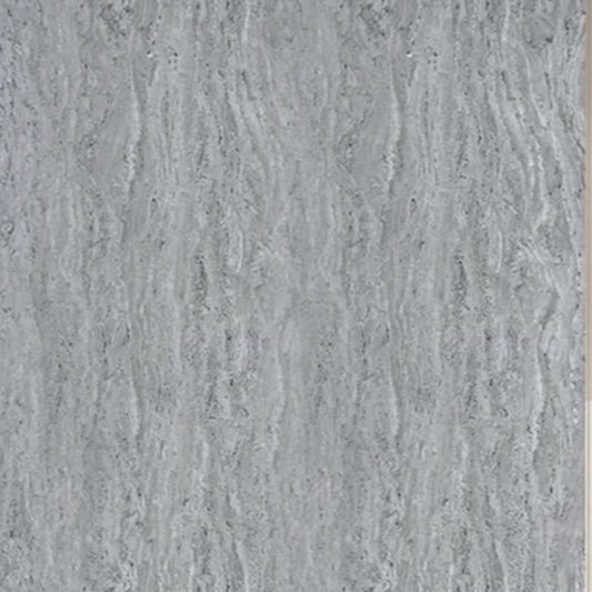 Close-up detailed texture of Mix Grey Marble PVC wall cladding showing a seamless mosaic terrazzo stone pattern with variegated grey tones.
