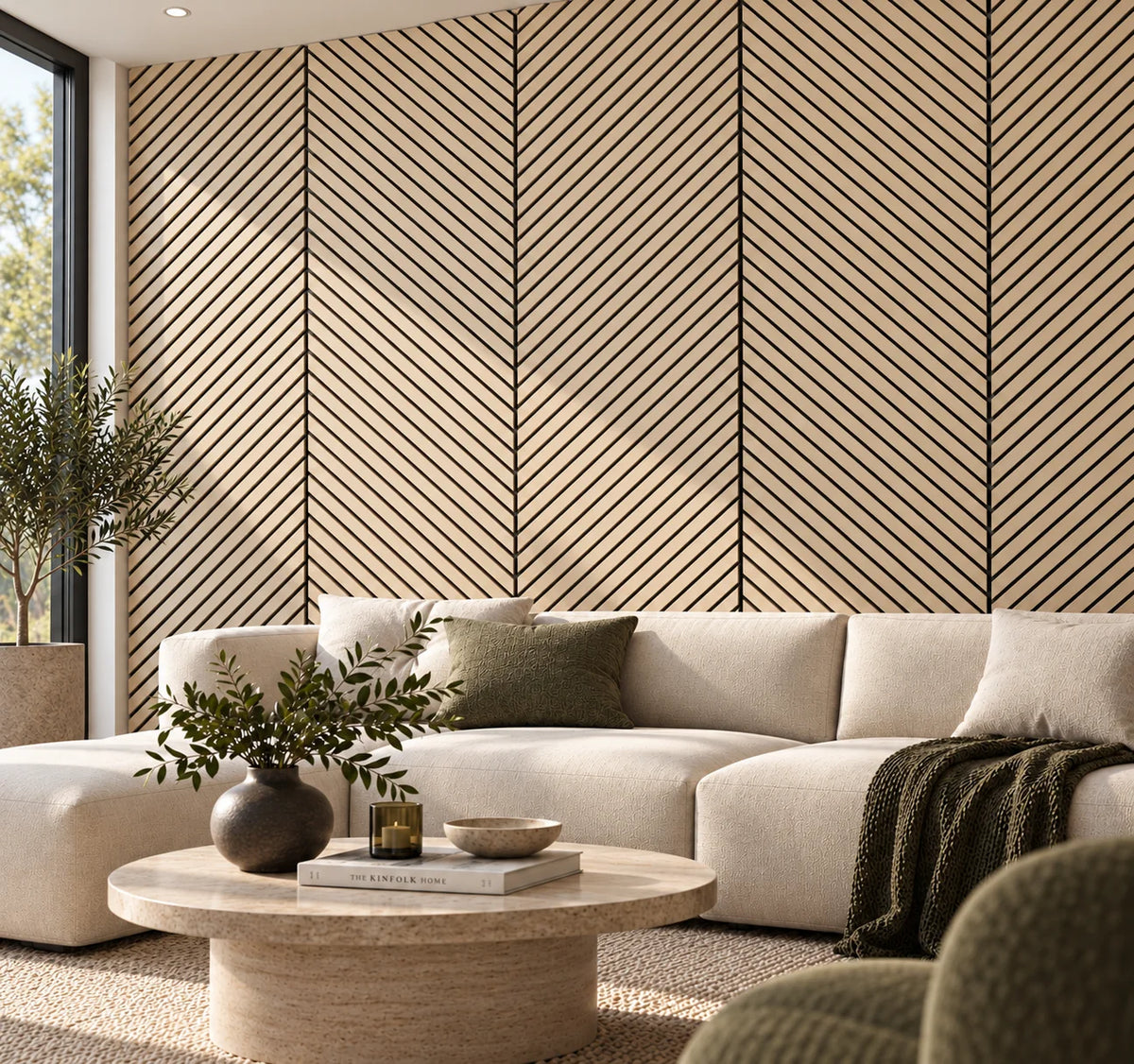 Heritage Chevron Acoustic Wall Panels - Multiple Colour Options