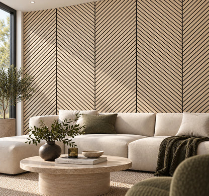 Heritage Chevron Acoustic Wall Panels - Multiple Colour Options