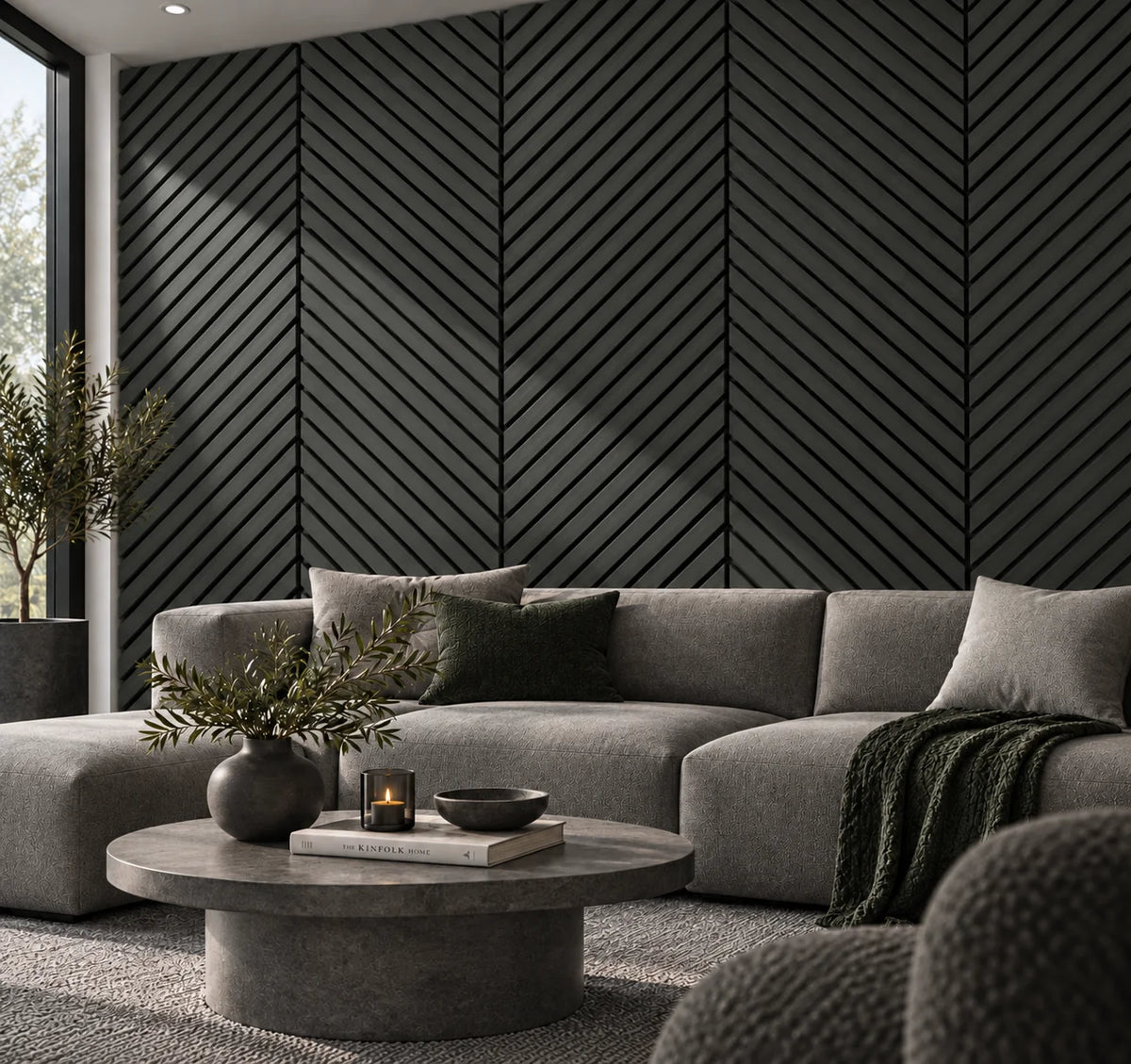 Heritage Chevron Acoustic Wall Panels - Multiple Colour Options