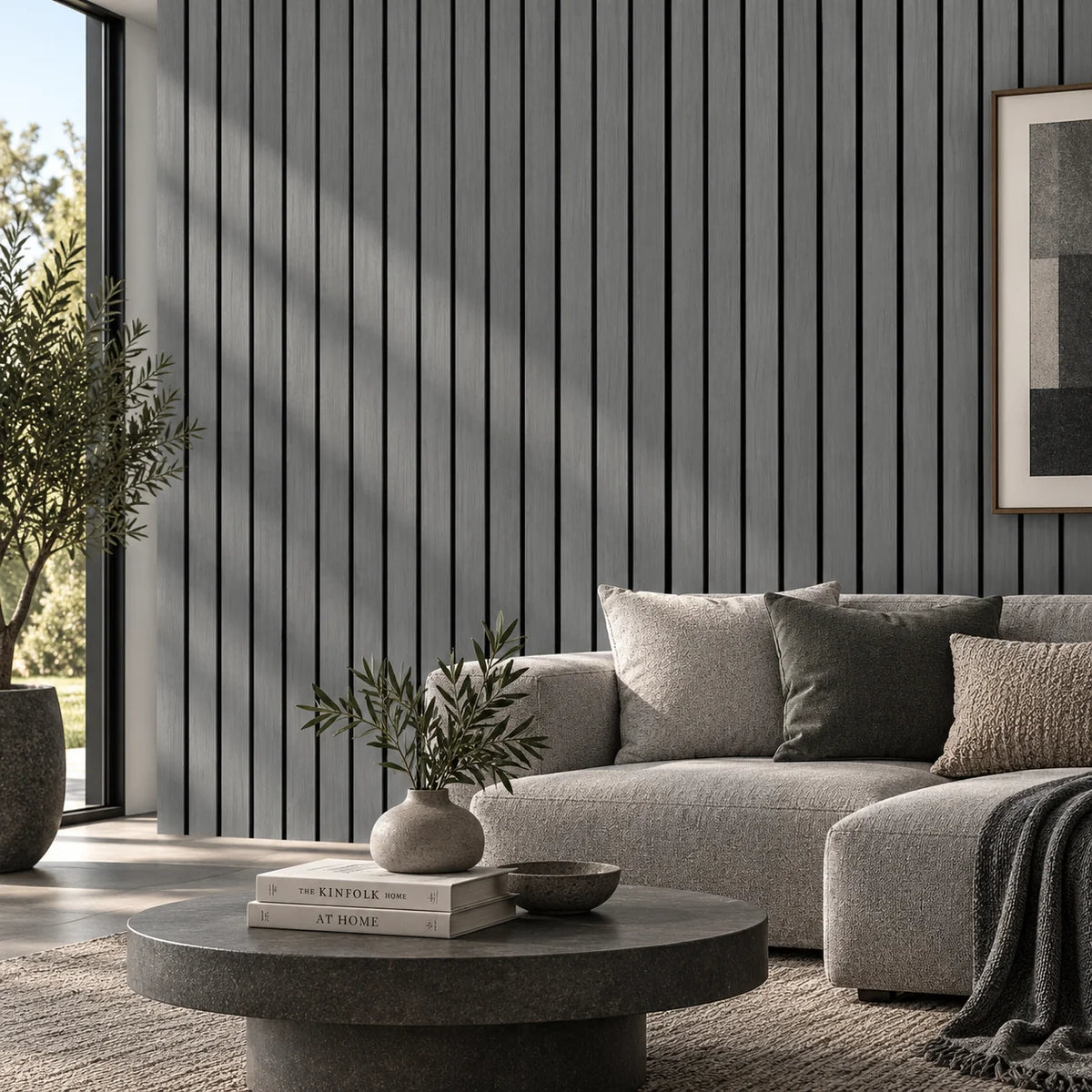 Grand Wide Slat Acoustic Wall Panels- 5cm Wide - Multiple Colour Options
