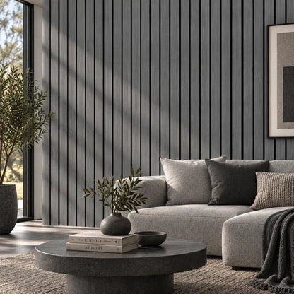 Grand Wide Slat Acoustic Wall Panels- 5cm Wide - Multiple Colour Options