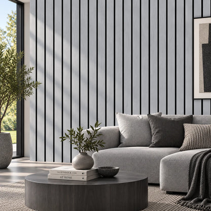 Grand Wide Slat Acoustic Wall Panels- 5cm Wide - Multiple Colour Options