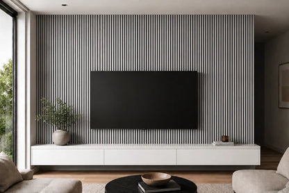 Collection 36 Rounded Acoustic Slat Wall Panels- Multiple colour options