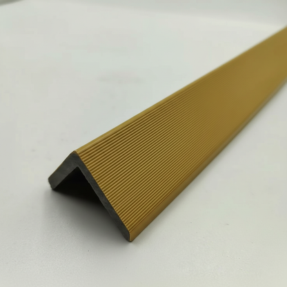 Durable Oak composite architectural trim for external corners and structural edge definition.