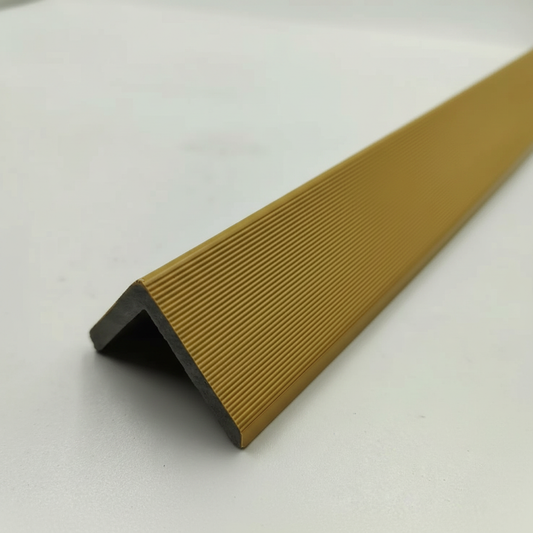 Durable Oak composite architectural trim for external corners and structural edge definition.