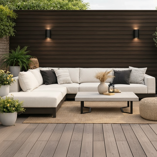 Dark Brown Outdoor Wall Cladding by Churchill Panels for a traditional wood-look exterior.