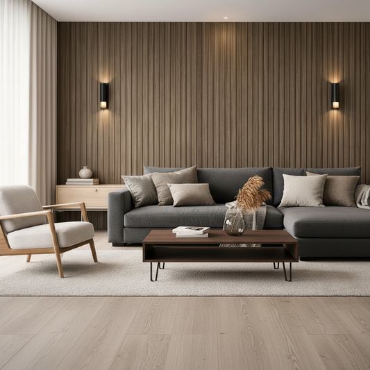 Dark Oak PVC Wall Panel - 240cm (1 pack / 8pcs)