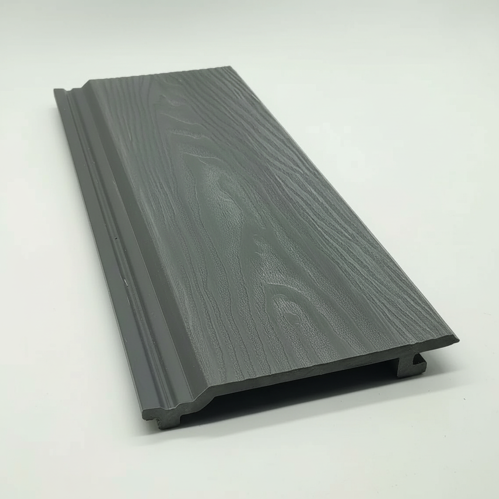 Grey Outdoor Wall Cladding by Churchill Panels featuring a weatherproof interlocking design for exterior facades.