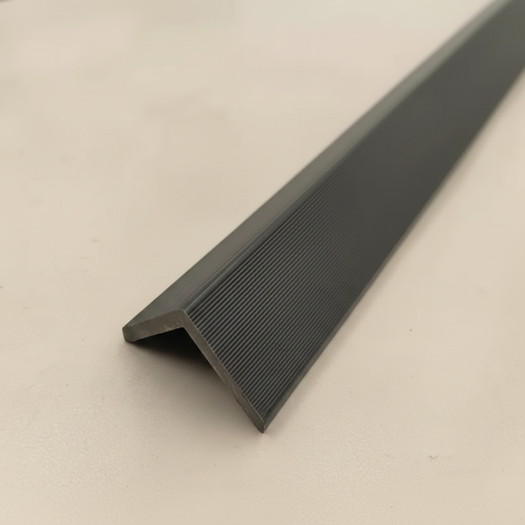 Precision engineered Grey L profile trim designed for seamless edge protection on wall cladding.