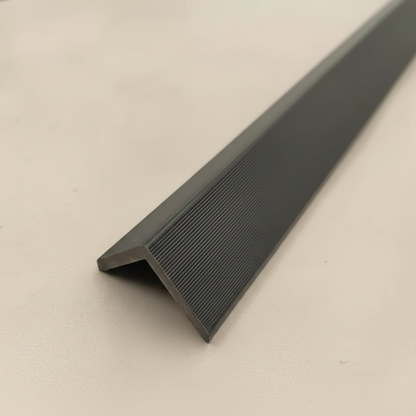 Precision engineered Grey L profile trim designed for seamless edge protection on wall cladding.
