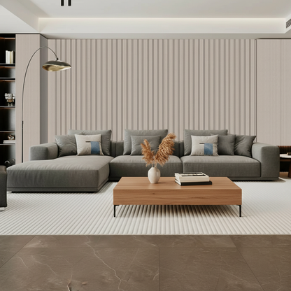 Light Grey PVC Wall Panel - 240cm (1 pack / 8pcs)
