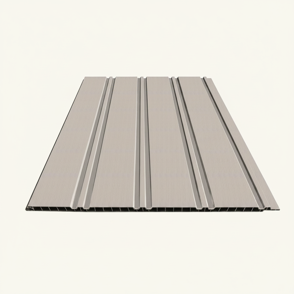 Light Grey PVC Wall Panel - 240cm (1 pack / 8pcs)
