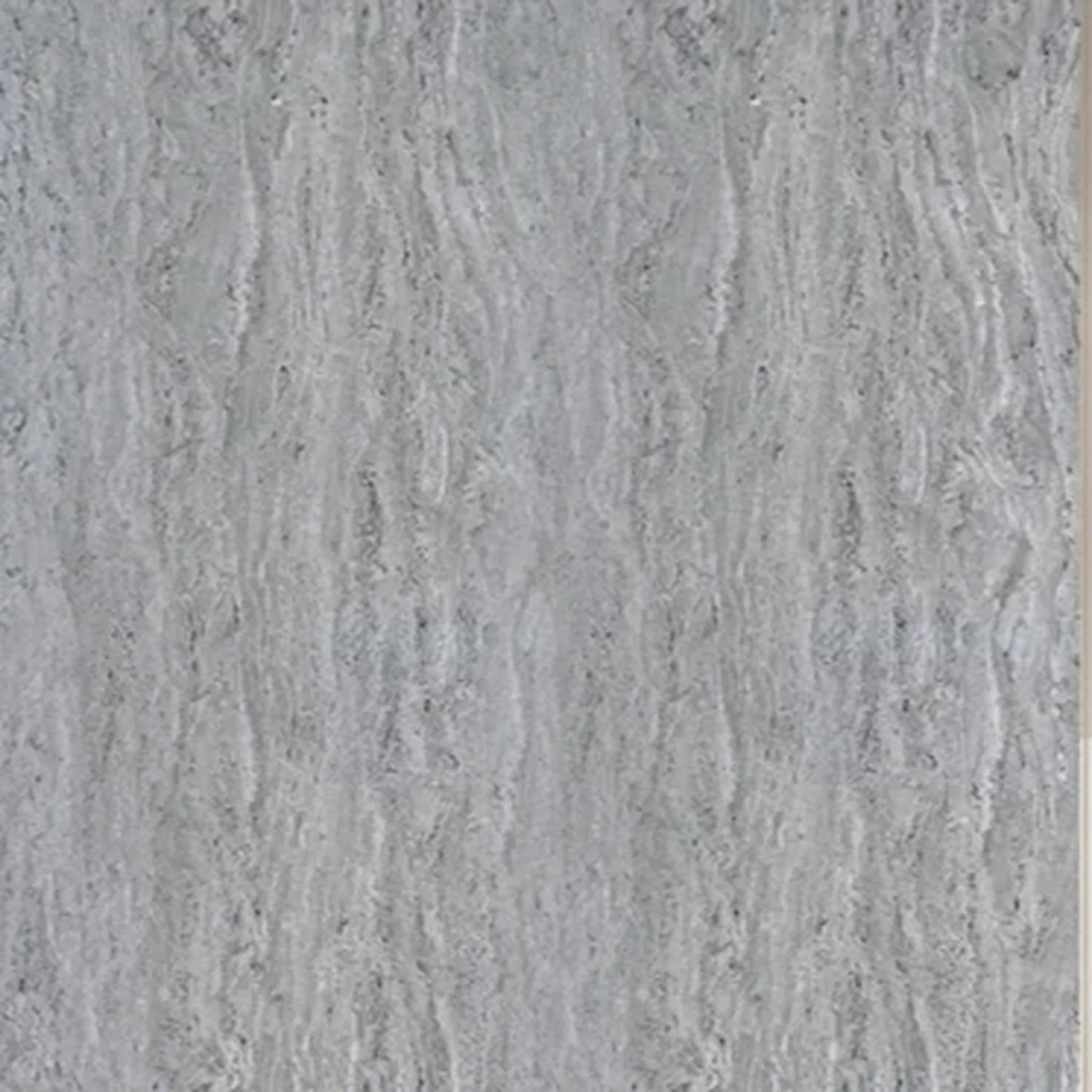 Close-up detailed texture of Mix Grey Marble PVC wall cladding showing a seamless mosaic terrazzo stone pattern with variegated grey tones.