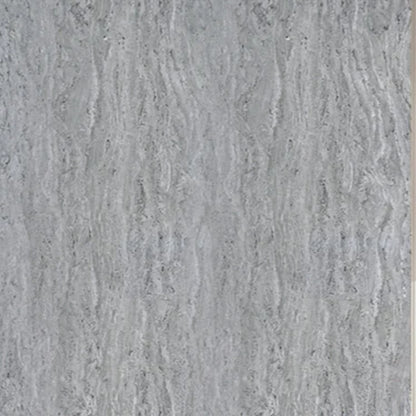 Close-up detailed texture of Mix Grey Marble PVC wall cladding showing a seamless mosaic terrazzo stone pattern with variegated grey tones.
