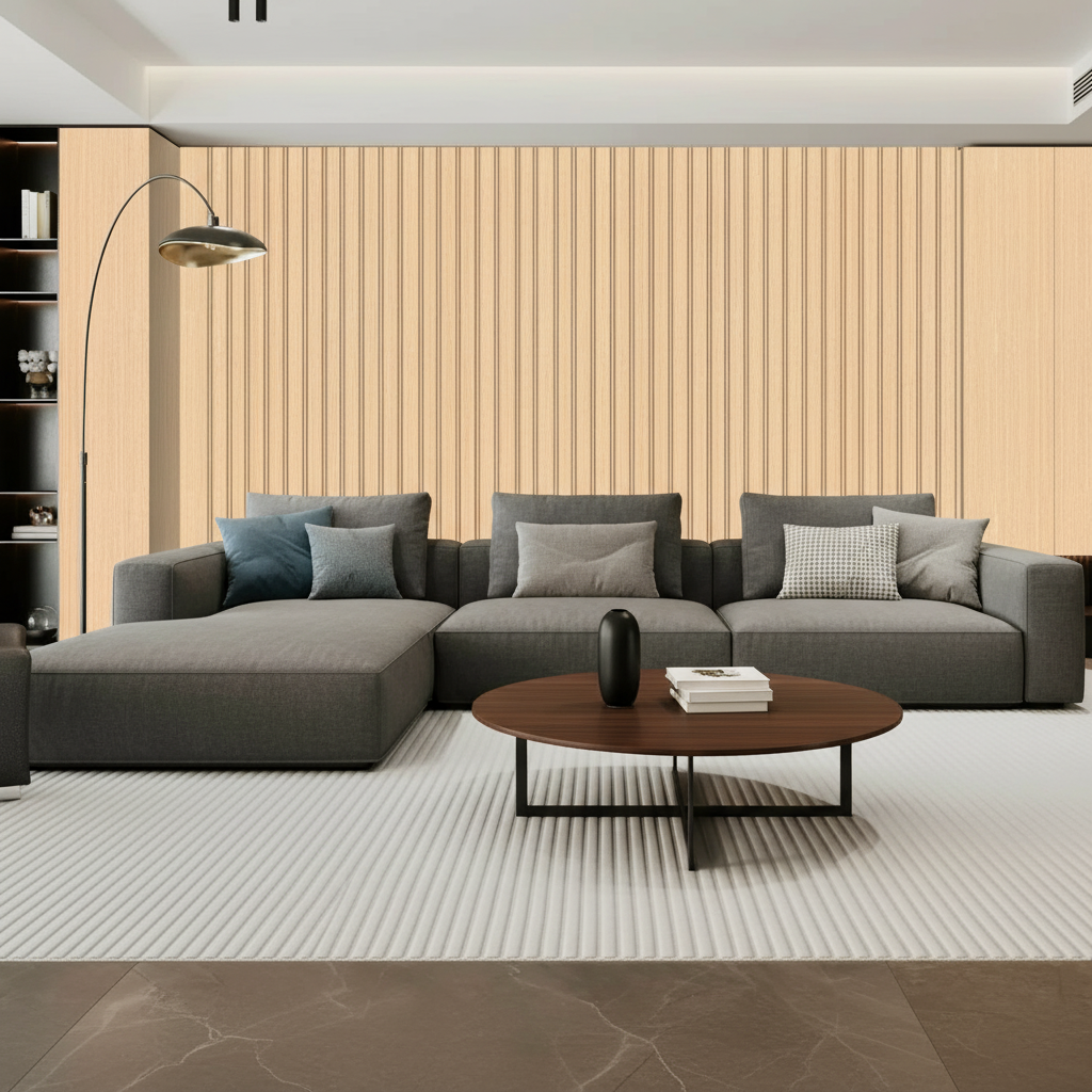 Oak PVC Wall Panel - 240cm (1 pack / 8pcs)
