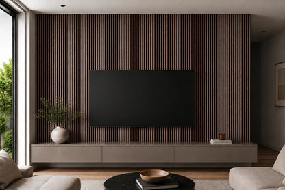 Collection 36 Rounded Acoustic Slat Wall Panels- Multiple colour options