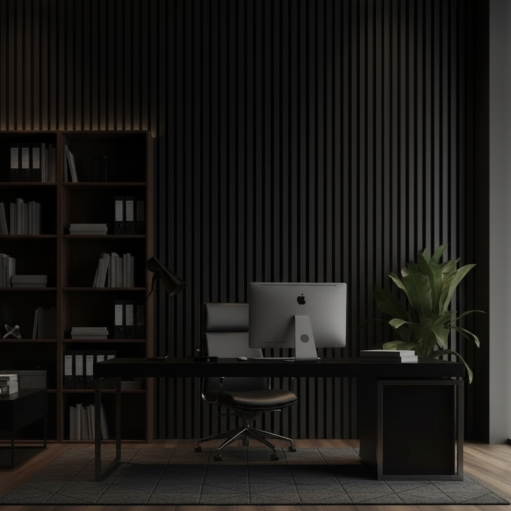 black-acoustic-slat-wood-wall-panel-modern-living-room-feature