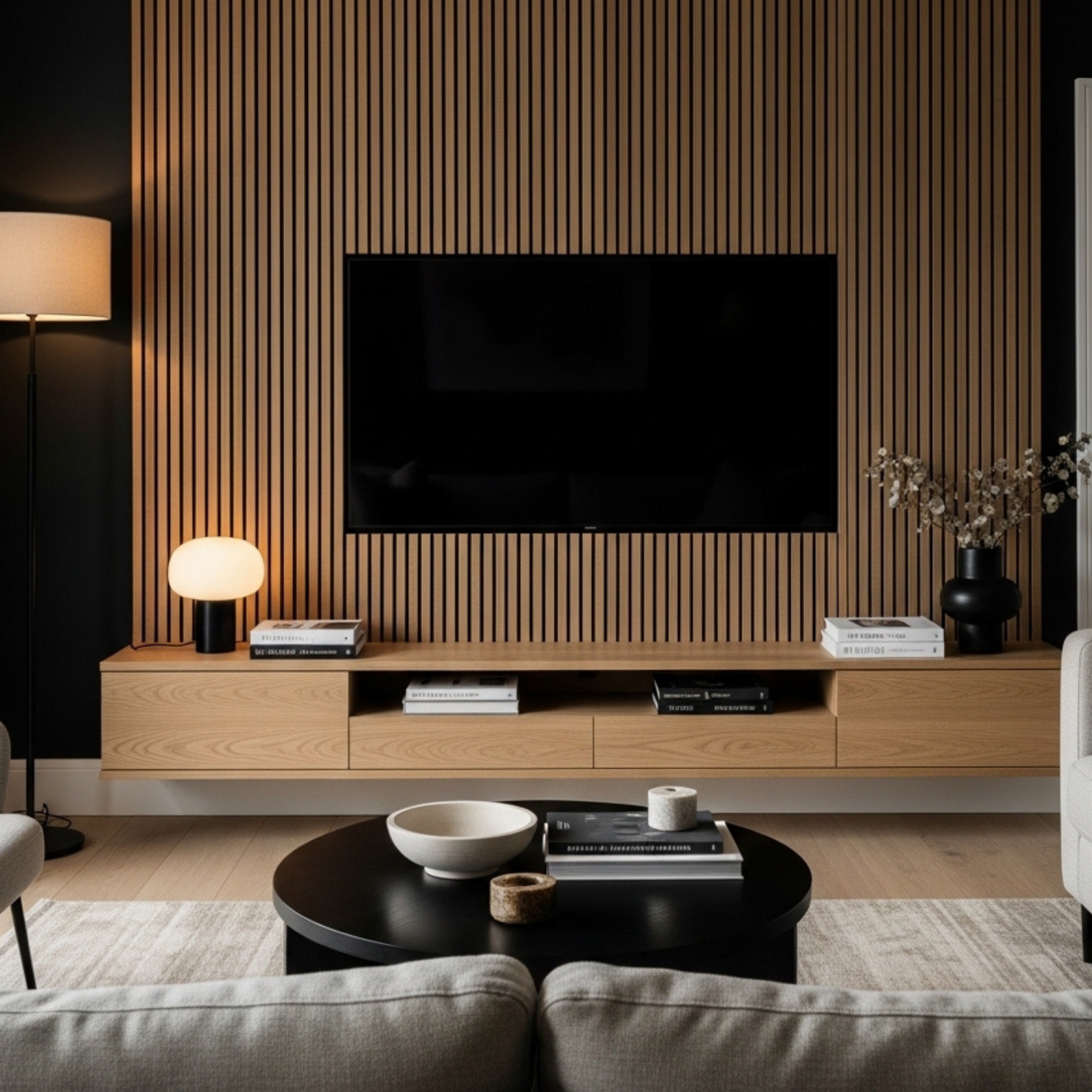 walnut-acoustic-slat-wood-wall-panel-modern-media-wall-design