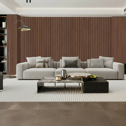 Walnut PVC Wall Panel - 240cm (1 pack / 8pcs)