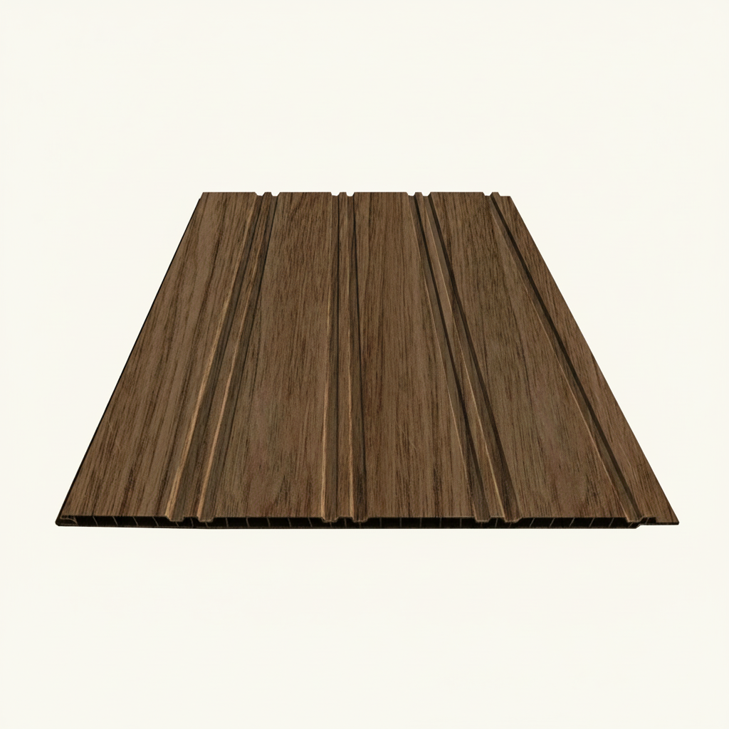 Walnut PVC Wall Panel - 240cm (1 pack / 8pcs)